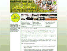 Tablet Screenshot of halalfoodcouncilusa.com